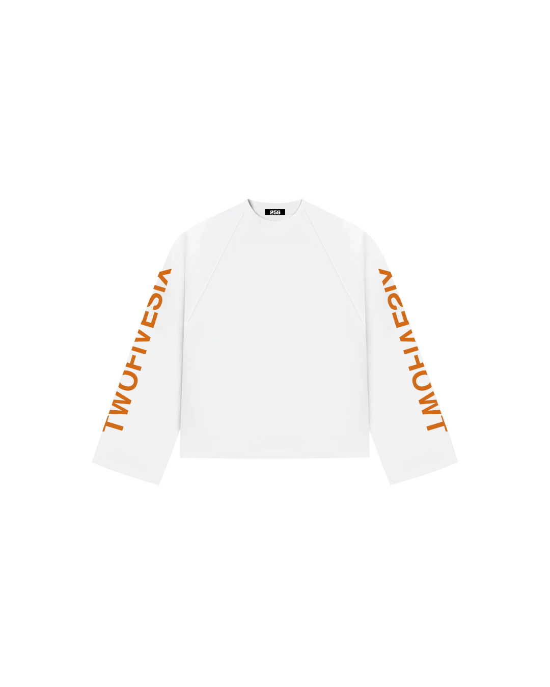 "DOUBLE LOGO" WHITE LONGSLEEVE