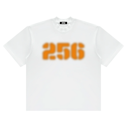 ORANGE BLUR UNIFORM LOGO T-SHIRT