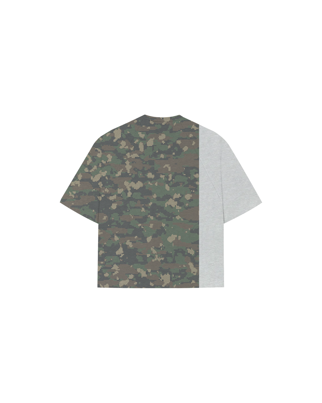 "MILITARY HALF CAMO" GREY TEE