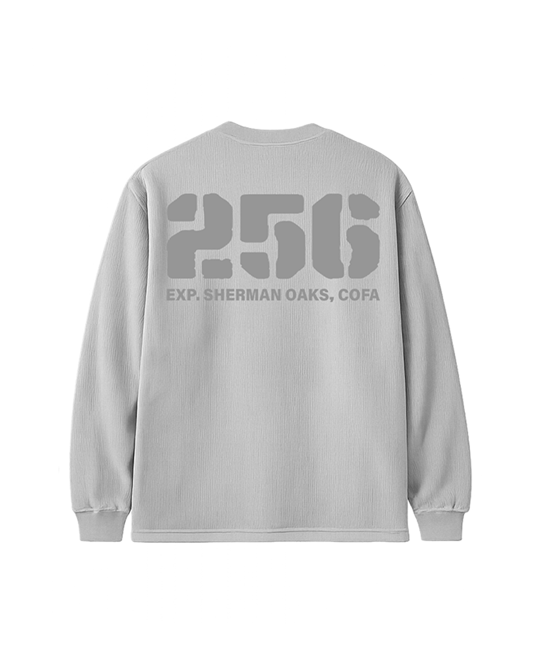 GREY WAFFLE KNIT LONGSLEEVE