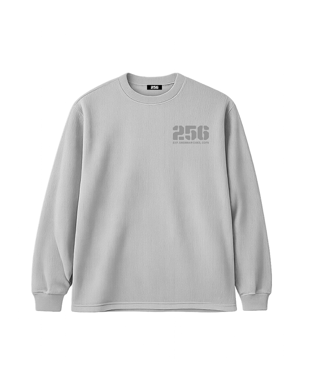 GREY WAFFLE KNIT LONGSLEEVE