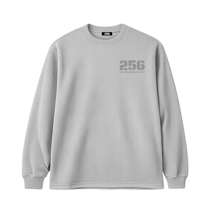 GREY WAFFLE KNIT LONGSLEEVE
